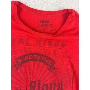 HBO True Blood Graphic T Shirt Red TV Series Medium Womens